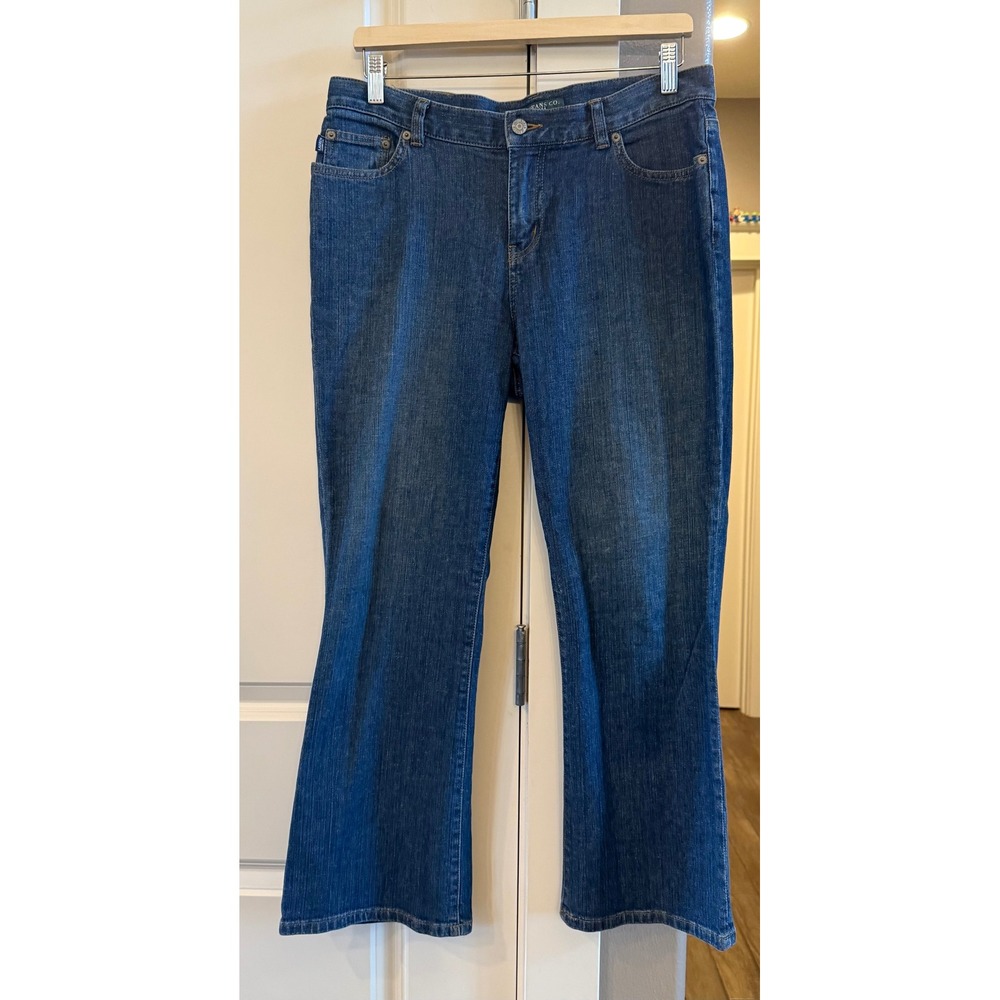 Lauren Jeans Co. Ralph Lauren Wmns Petite 10P Bootcut Denim Classic Blue Jeans - Picture 9 of 9
